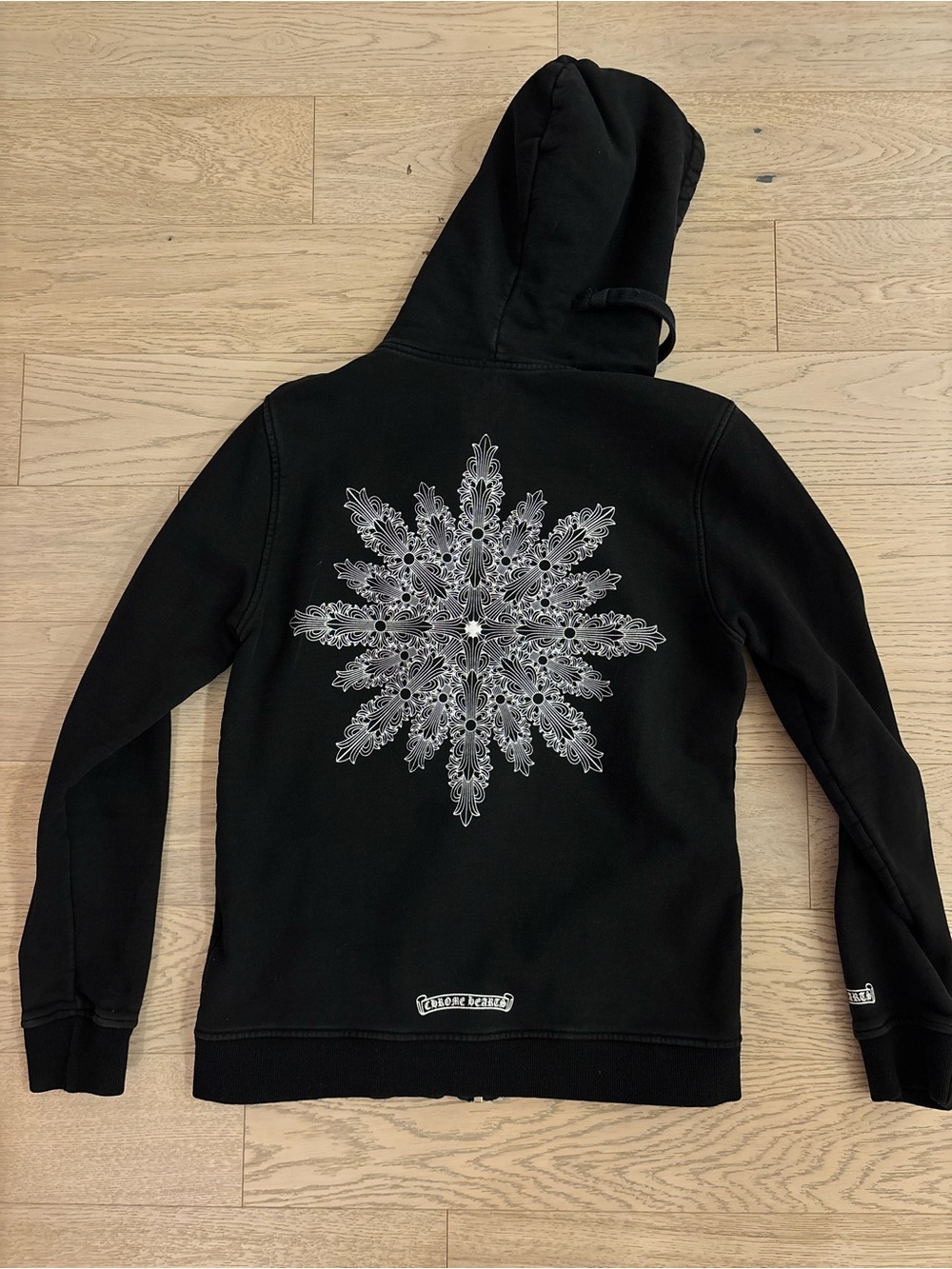 Chrome Hearts Women’s Black Zip Hoodie With Thermal Lining - Picture 6 of 7